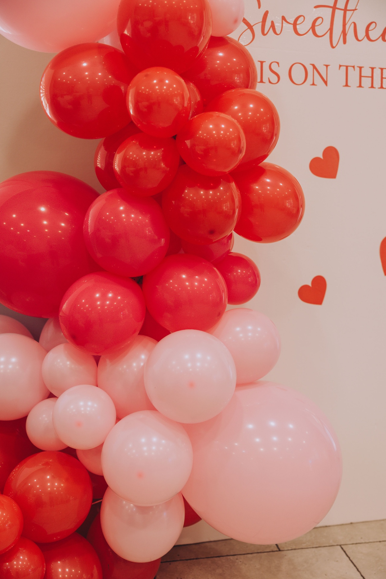 Balloon arch over an event entrance